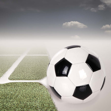 Palla da Calcio per Training Sport e Tempo Libero Colore Bianco Nero Diametro