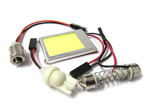 Pannello Lampada Led COB 24 Chip 12V 4,8W 38X27mm Siluro T11 Regolabile T10 W5W