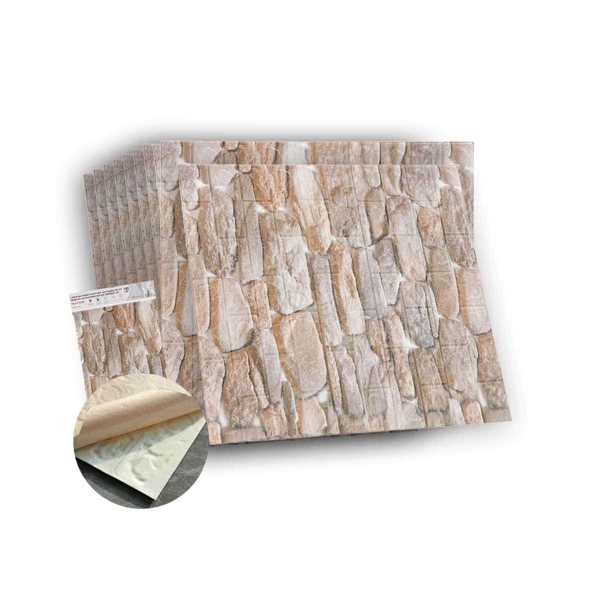 10 PZ Carta da Parati 3D Effetto Mattoni 06 Pannelli Autoadesivi Per Pareti