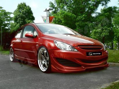 Paraurti anteriore tuning vetroresina SHUMAN 307 I 3/5 porte 01->05