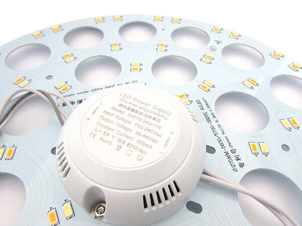 Piastra Led Plates 24W 220V 275mm Cambia Colore Con Interruttore Bianco Freddo