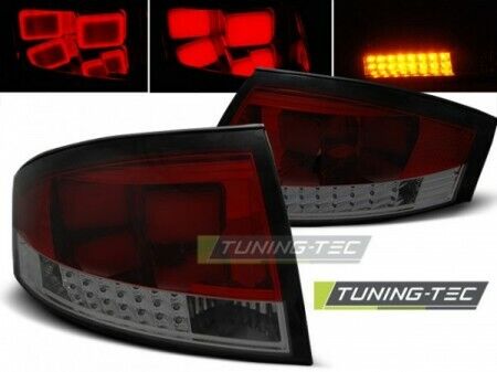 Coppia Fari fanali Posteriori Tuning TT 8N 1999-2006 Rosso/Fume' LED