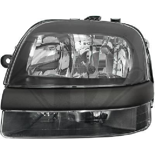 Faro fanale anteriore Sinistro DOBLO 01-05 per reg elettrica DEPO H1+H7