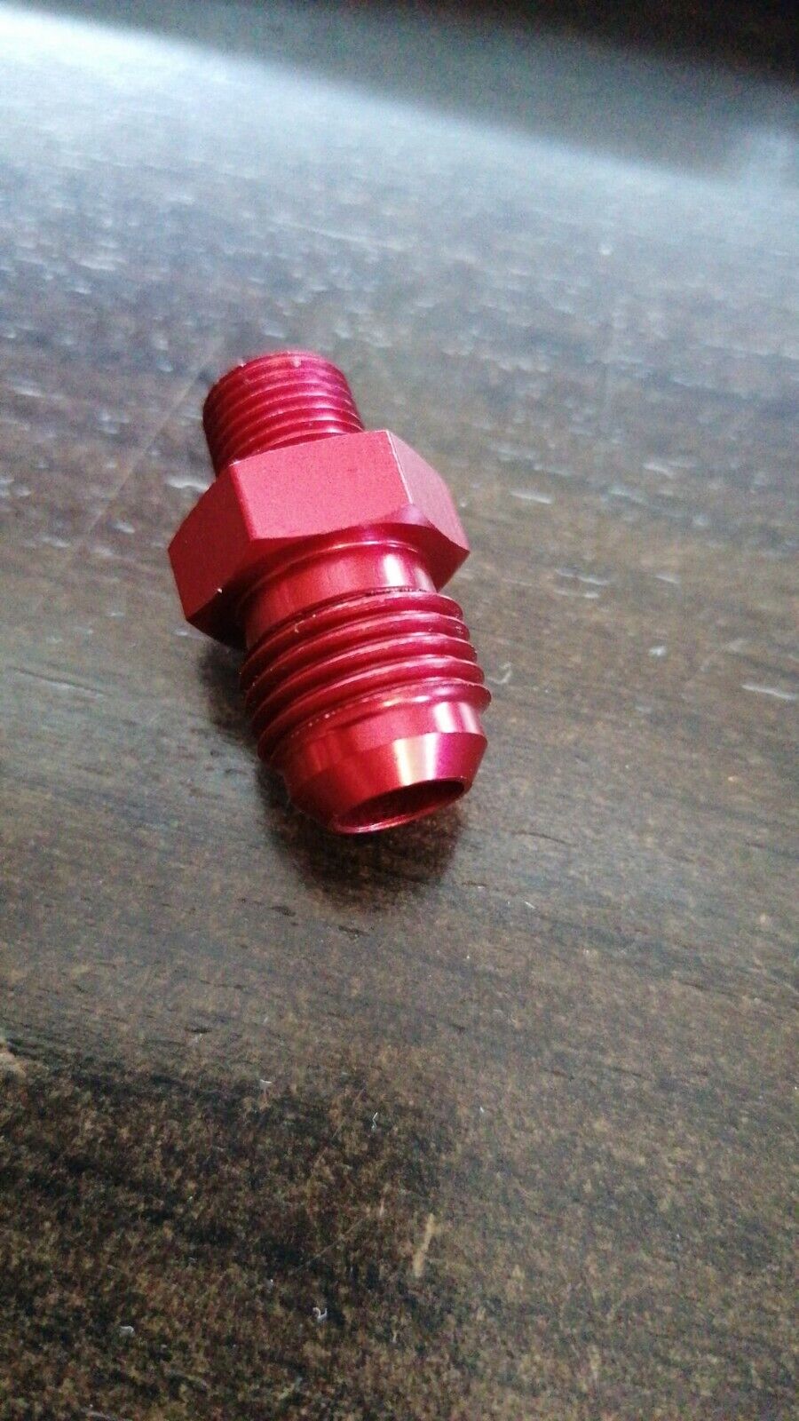 Malpassi Connettori Raccordo in Alluminio 1/8 NPT A -6AN (9/16UNF) ROSSO