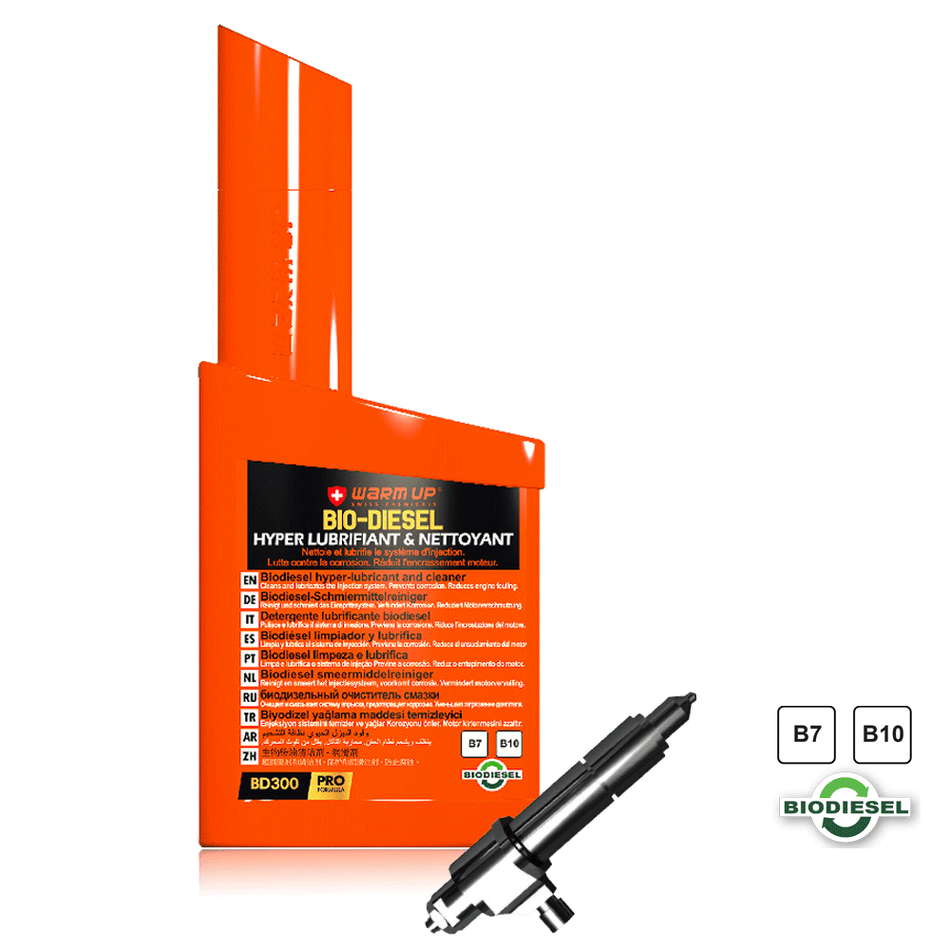 Additivo carburante super lubrificante Biodiesel iniettori diesel 300ml WARM UP