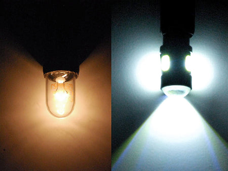 Lampadina Led Canbus BAX9S H6W 6 Smd 5630 Bianco No Errore Check Luci 12V Senza