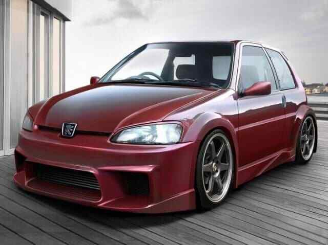 Paraurti anteriore wizard TUNING VETRORESINA 106 MK2 96->03 LARGO