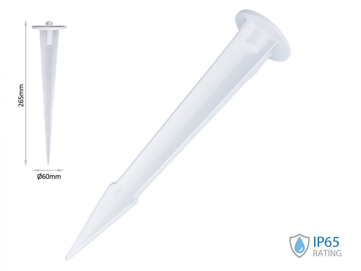 Picchetto in Alluminio per Fari Led Flood Light Colore Bianco Modello Grande Di