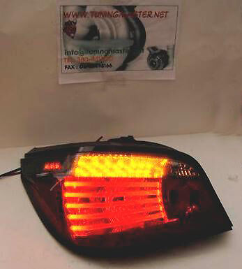 Fari posteriori a LED Serie 5 E60 Rossi fumè 03 - 07 TUNING NO SPIE AVARIA