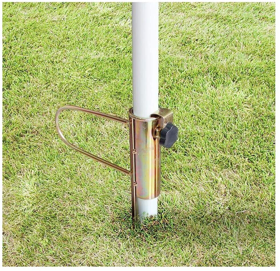 Picchetto Porta Ombrellone in Ferro Per Palo 19-38mm Altezza 43cm <ul><li>Il è