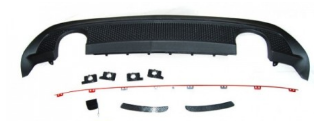 Paraurti posteriore Tuning Classe A W176 2012-> 2015 Stile AMG Sport