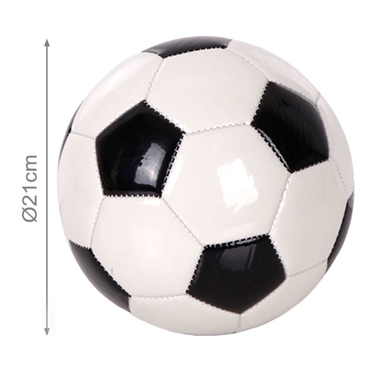 Palla da Calcio per Training Sport e Tempo Libero Colore Bianco Nero Diametro