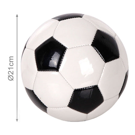 Palla da Calcio per Training Sport e Tempo Libero Colore Bianco Nero Diametro