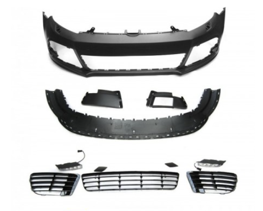 PARAURTI ANTERIORE TUNING GOLF 6 R20 STYLE CON FORI LAVAFARI NO FORI PDC