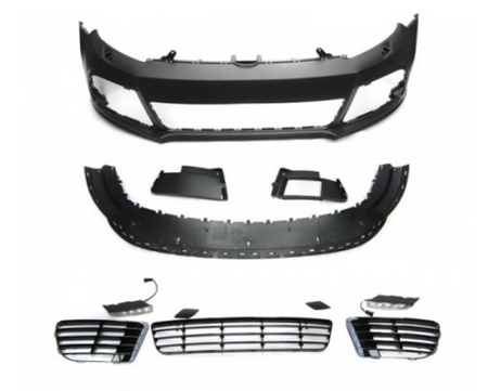 PARAURTI ANTERIORE TUNING GOLF 6 R20 STYLE CON FORI LAVAFARI NO FORI PDC