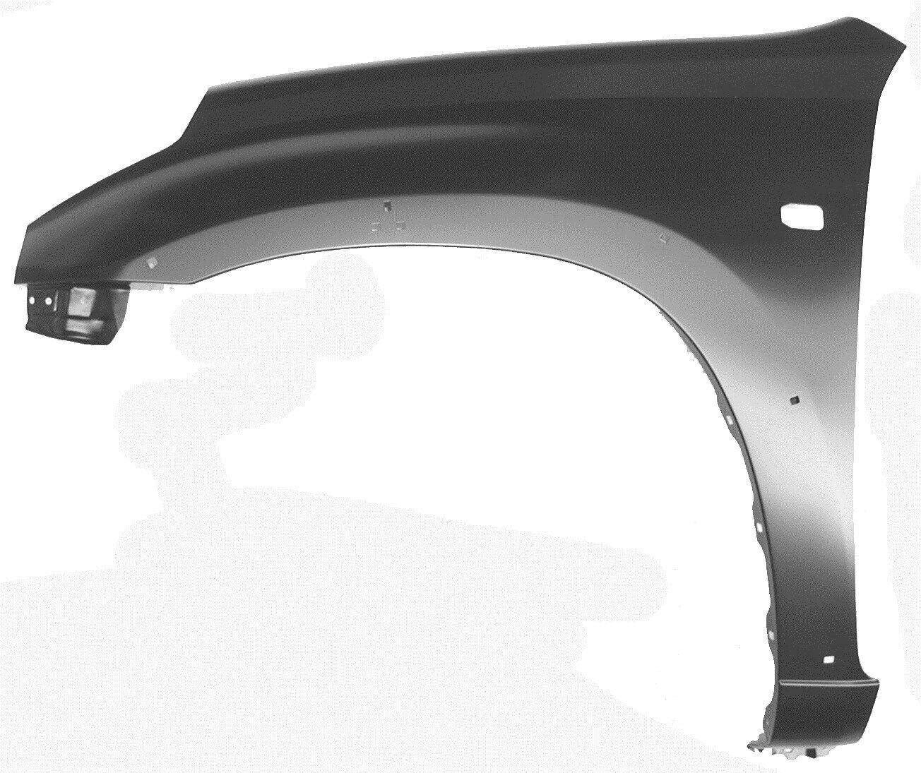 Parafango destro RAV 4 00-06 con foro freccia con fori per passaruota