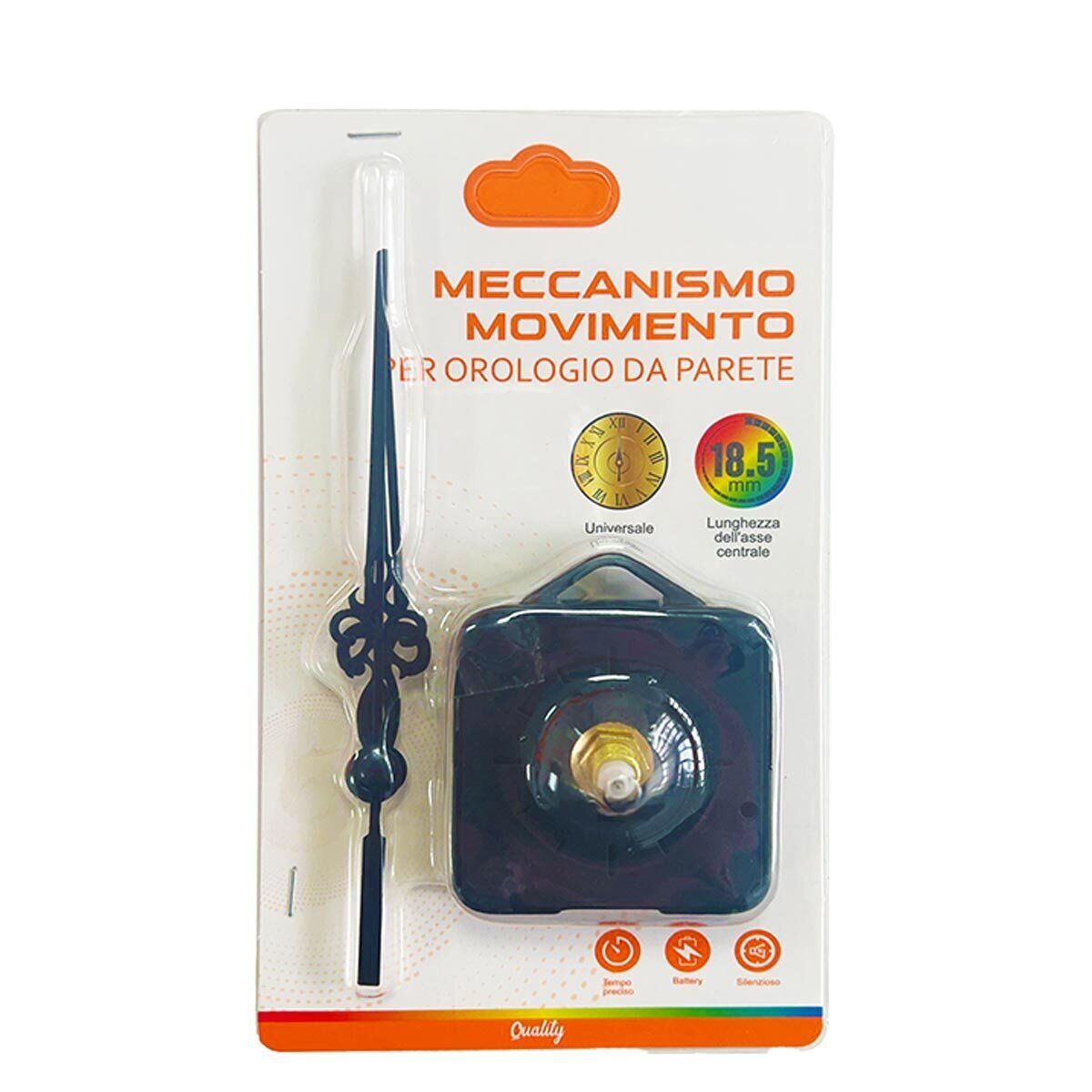 Orologio con Movimento al Quarzo Silenzioso Lancette Stile Antiche Lunghezza