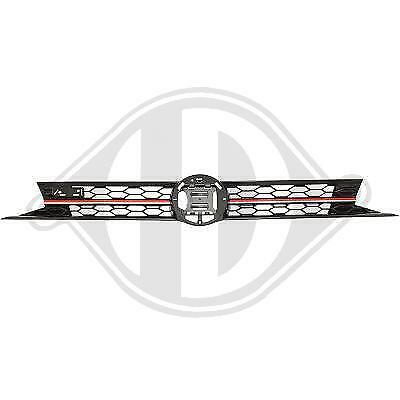 Calandra griglia radiatore POLO GTI 18- nero con listello rosso 2G0853651J WYR