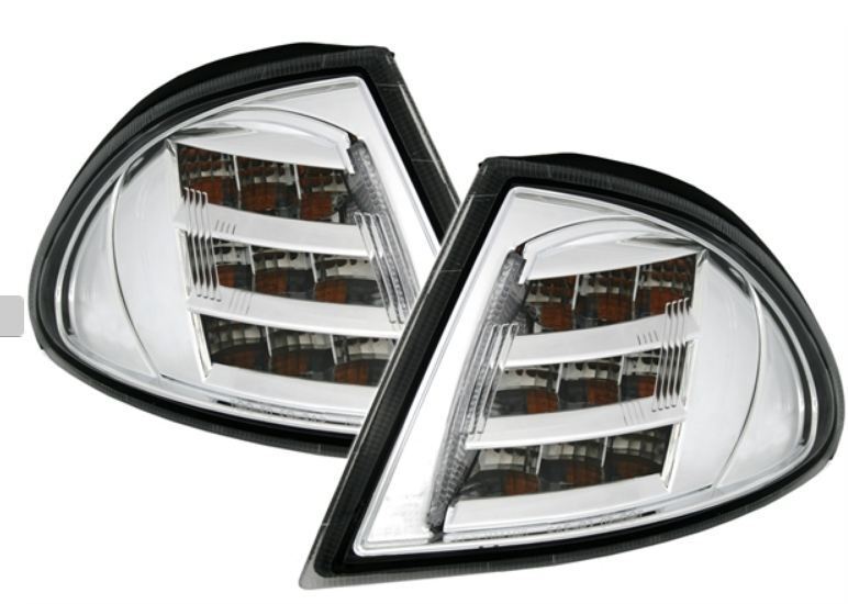 Coppia frecce anteriori TUNING Serie 3 E46 98 - 01 limo + touring cromo led