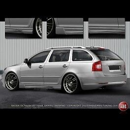 Octavia II Station Wagon - Coppia Minigonne Laterali Tuning Inferno