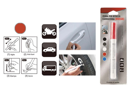 Penna Ritocco Carrozzeria Rosso Cancella Graffi Leggeri <ul> <li>Penna