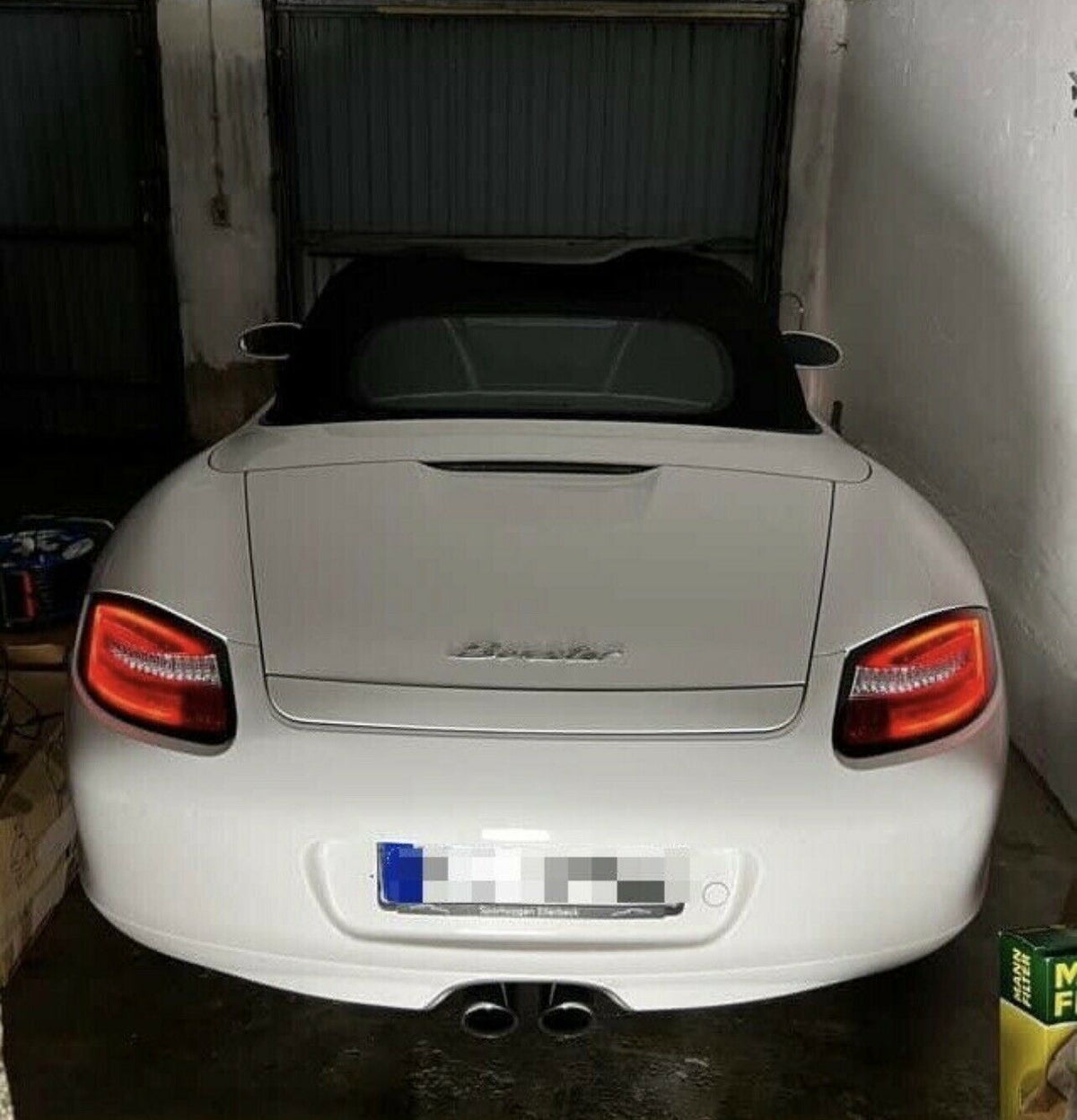 Coppia fari fanali LED LTI TUNING Boxter 987 04-09 neri freccia dinamica