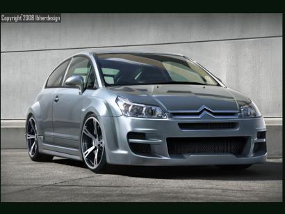 Coppia allargamenti parafanghi anteriori 'SIN_DROME ALLARGATO' C4 Coupï¿