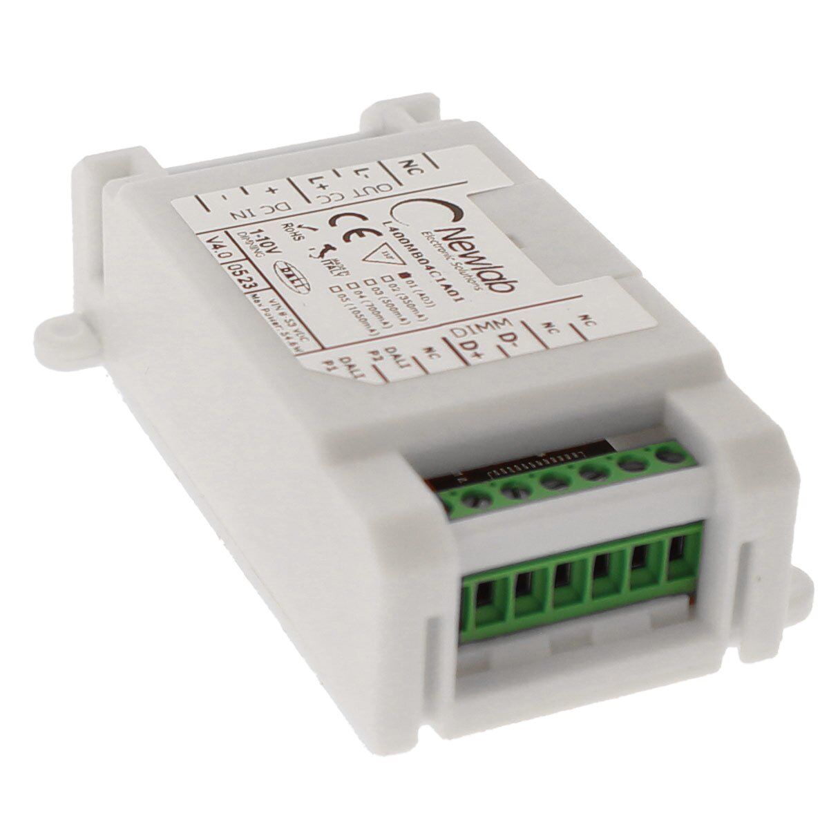 NEWLAB DALI-CC Dimmer Monocanale in Corrente Ingresso DALI PUSH POT 1-10V CC