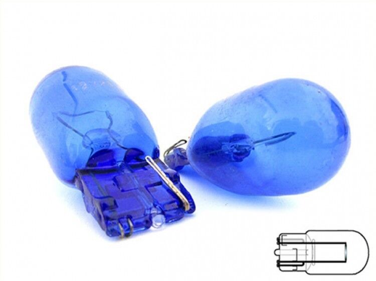 COPPIA Lampada Lampadina Luce T20 W21W 12V EFFETTO XENO Bianco MONO FILAMENTO