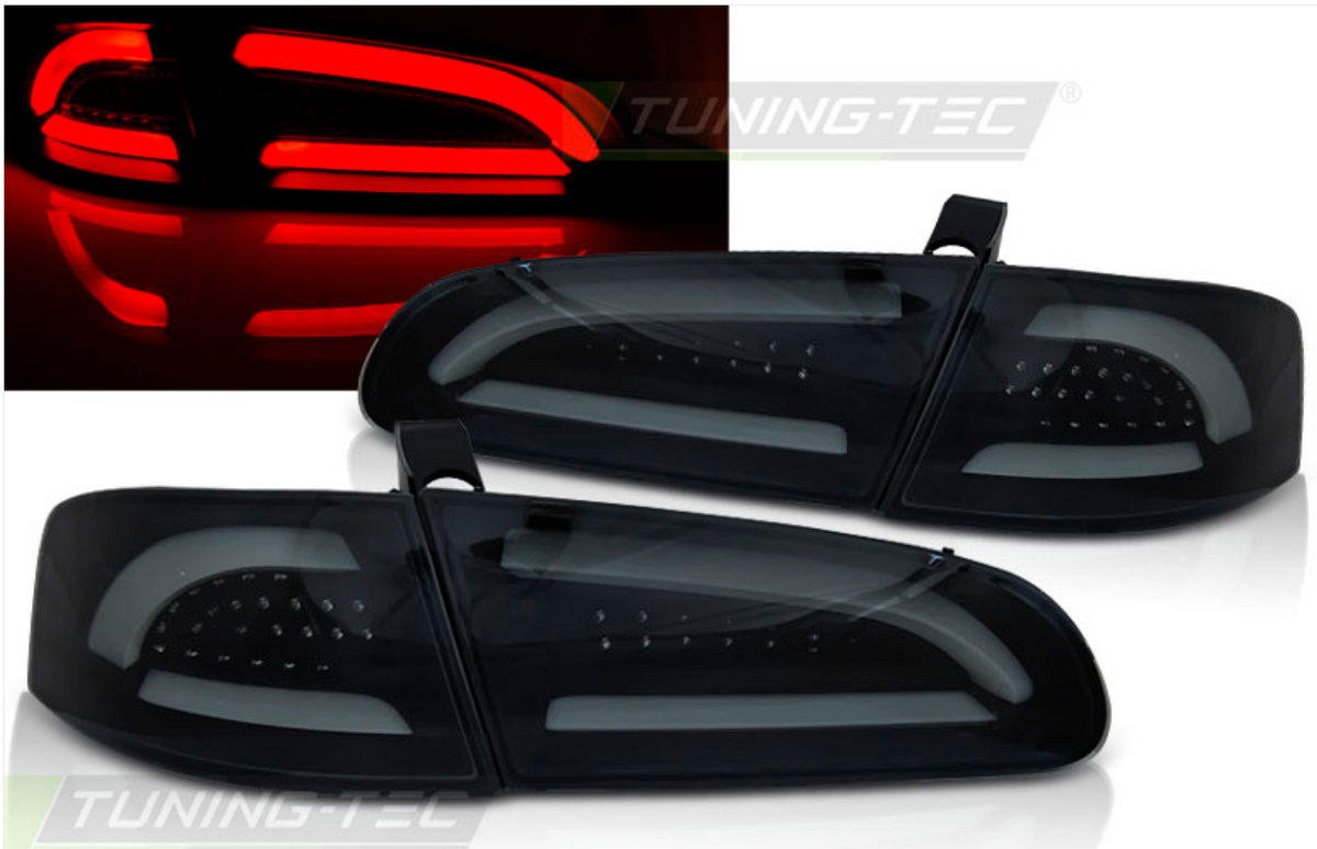 Coppia Fari Fanali posteriori Tuning IBIZA 04.2002   2008 Nero  Fume' LED BAR
