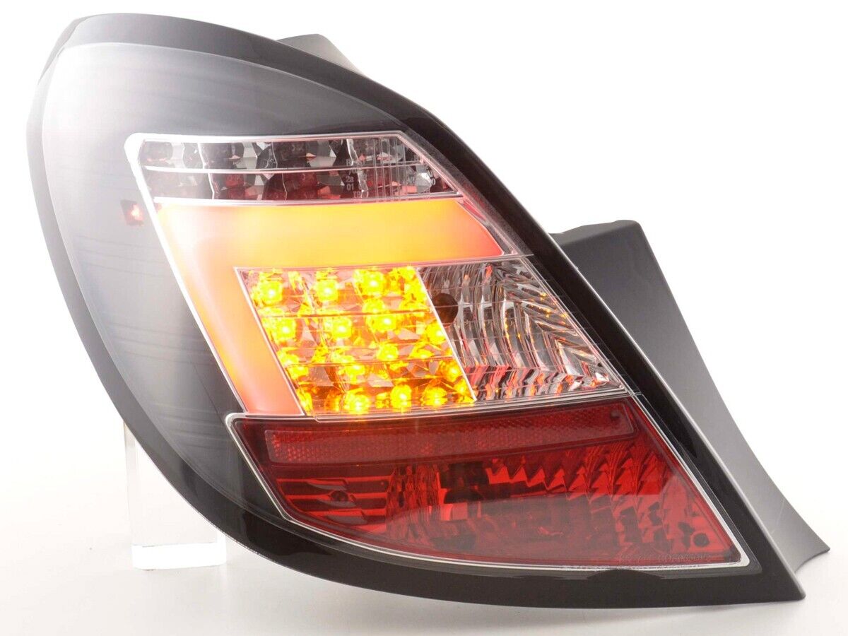 Coppia Set Fari Fanali Posteriori Tuning LED Corsa D  2006-2010 Solo 5 Porte Ner