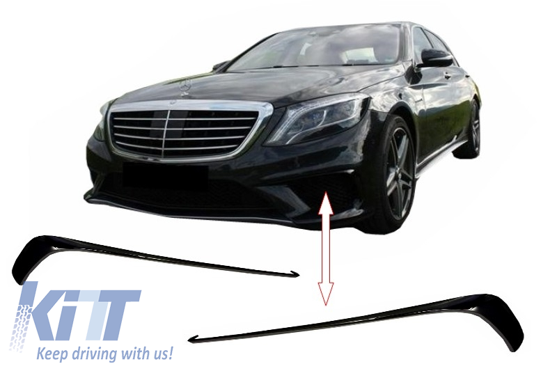 Paraurti anteriore Splitters Fins Benz W222 Classe S S63 AMG Design (20