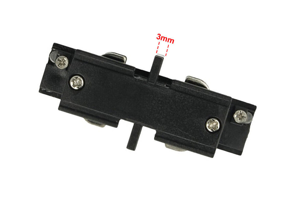 Connettore Giunto Lineare Forma I Colore Nero Per Barra Sistema Binario Trifase