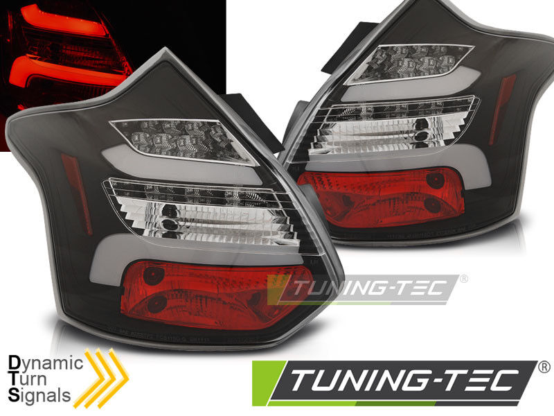 Coppia Fari Fanali Tuning Posteriori FOCUS 3 11- 10.14 Berlina neri LED