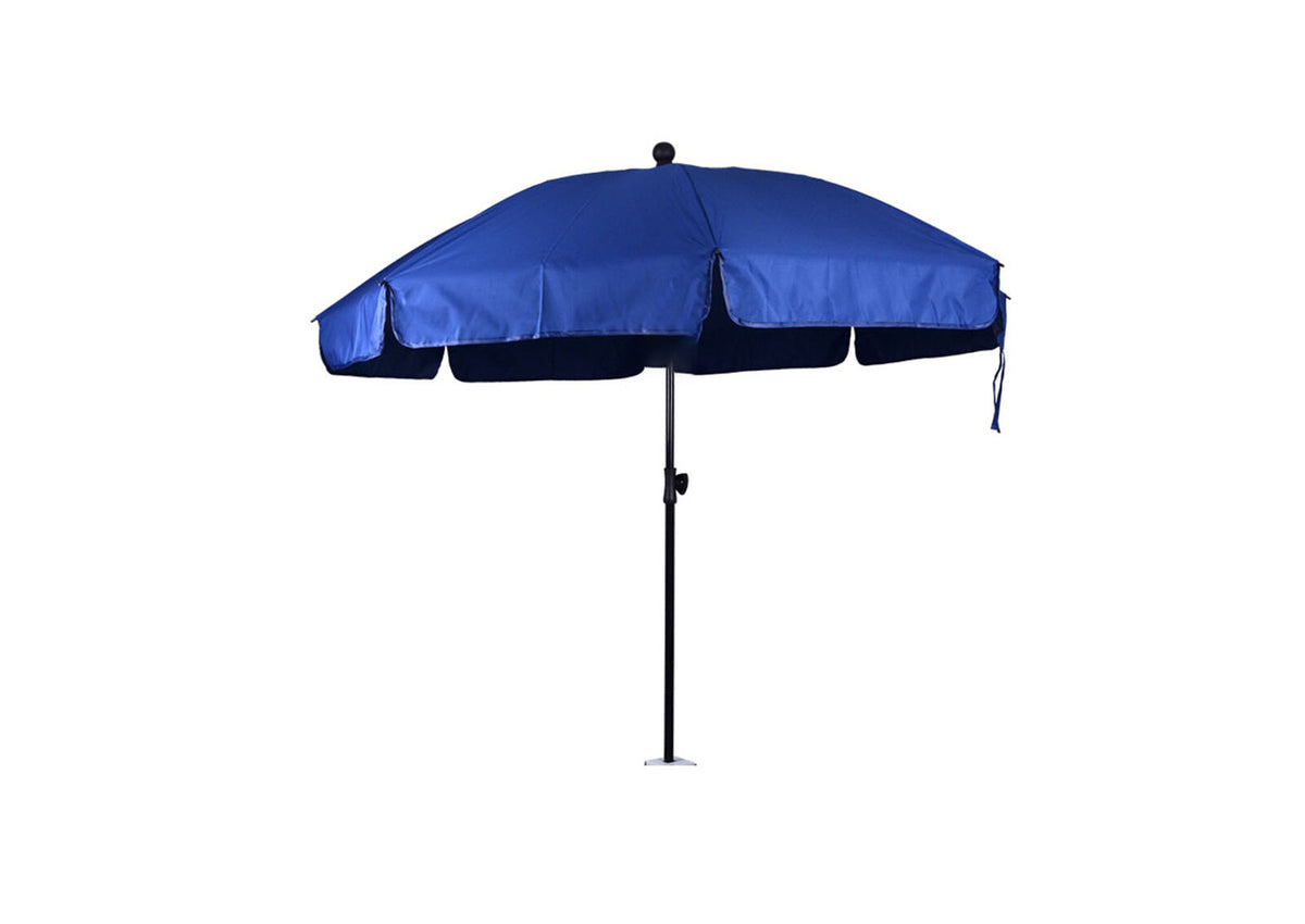 Ombrellone da Giardino Diametro 240cm Con Inclinazione Regolabile 8 Stecche