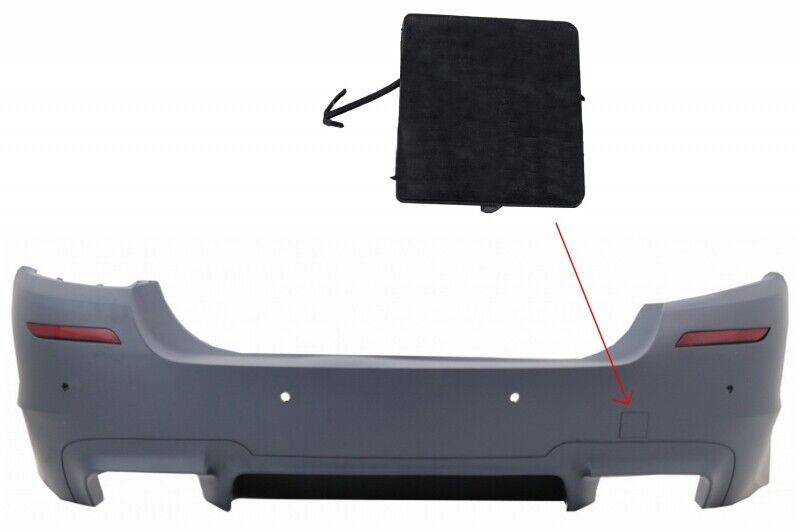 Paraurti posteriore copertura gancio di traino adatto per Serie 5 F10 F11 (