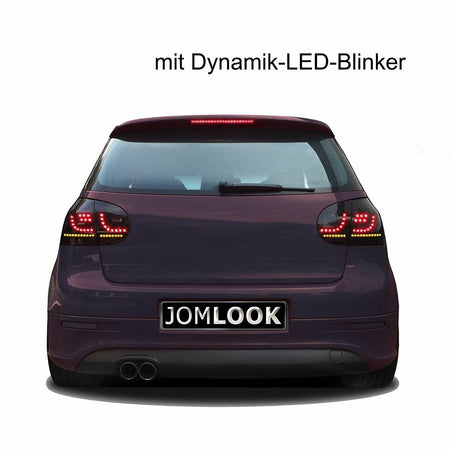 Coppia Fari Fanali TUNING posteriori LED GOLF V 5 1k neri Black FRECCIA DINAMICA