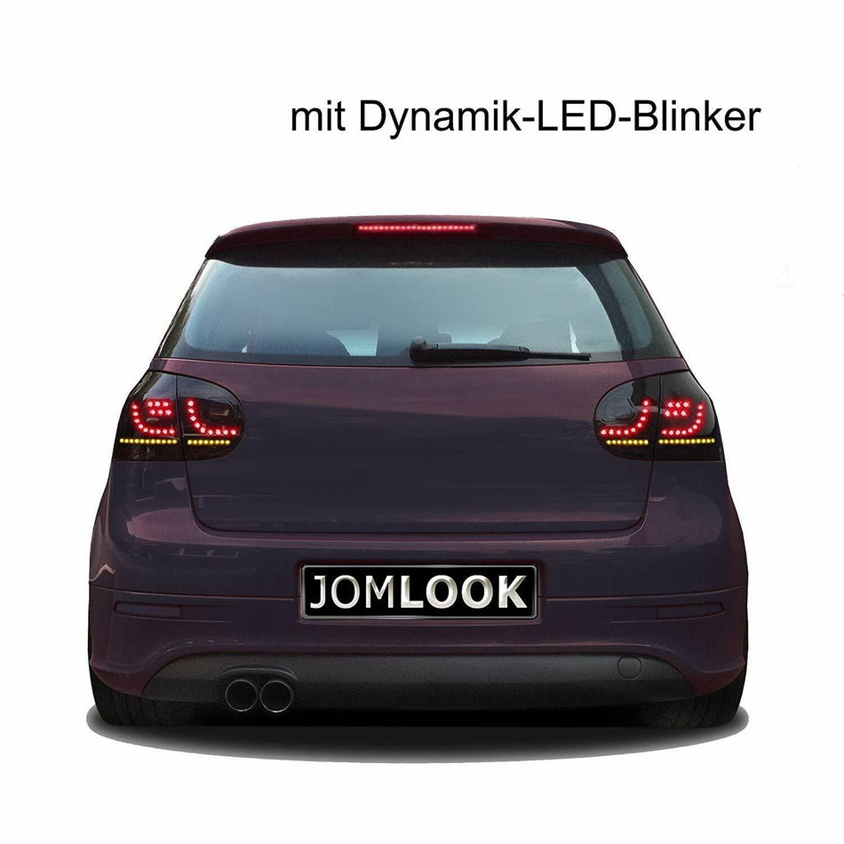 Coppia Fari Fanali TUNING posteriori LED GOLF V 5 1k neri Black FRECCIA DINAMICA