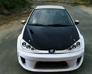 Paraurti anteriore tuning X 'ALLARGATO' 206 3 porte e CC