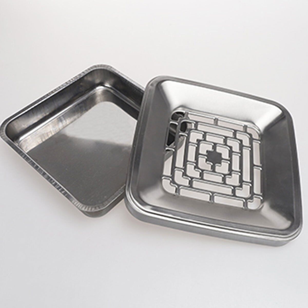 Pattumeria 2in1 Posacanare piu Gettacarte da Terra Esterno in Acciaio Inox