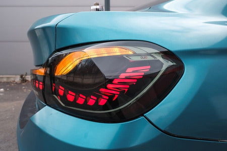 COPPIA SET FARI FANALI F32 33 36 M4 82 83 13-03.19 TUNING dinamica ROSSI FUME