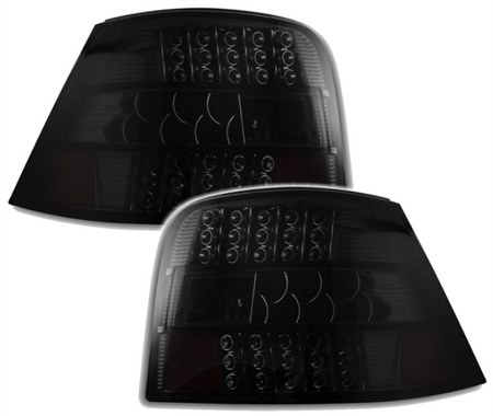 Coppia Set Fari Fanali posteriori Tuning a LED Golf IV 4 Neri Berlina