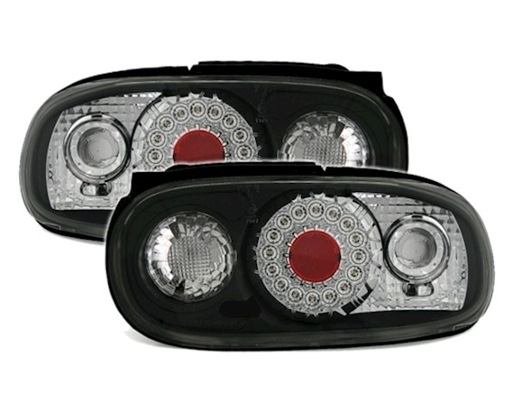 Coppia fari fanali posteriori TUNING MX5 NA 89-98 NERO CROMO Led