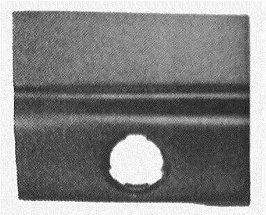Piastra lamiera attacco serbatoio ESCORT 91-07/92 esterno 7cm