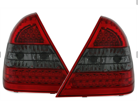 Coppia Fari Fanali posteriori Tuning LED Classe C W202 6/93-6/00 Rossi