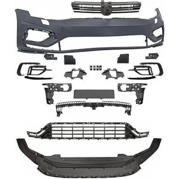 PARAURTI ANTERIORE TUNING GOLF 7, SPORTIVO 2012-2017 STILE R7.5