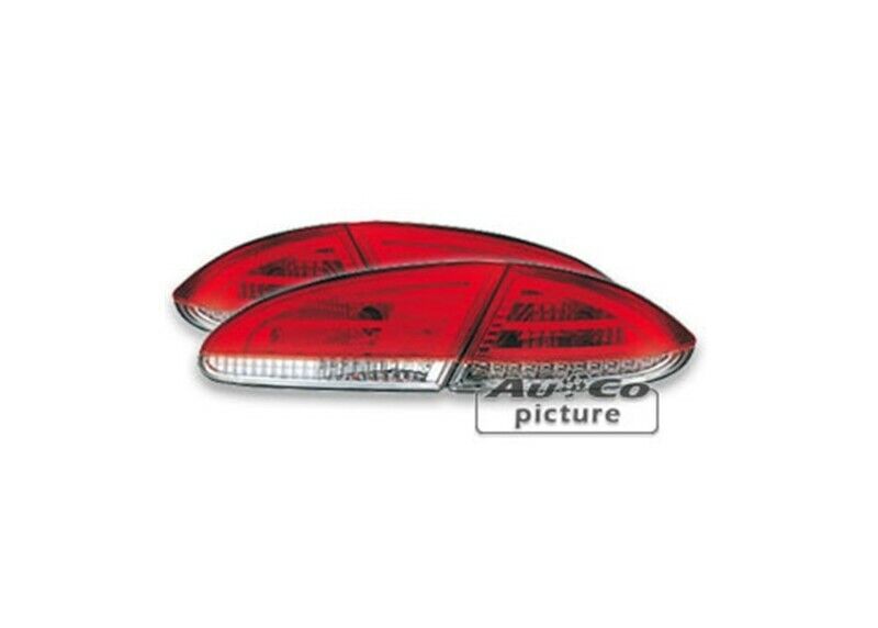 Coppia Set Fari Fanali Posteriori Tuning LED Leon 1P 2005 > 2009 rossi