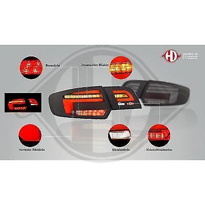 Coppia fari fanali posteriori LED TUNING A3 S3 Sportback 8P 8PA 2008   2012 neri