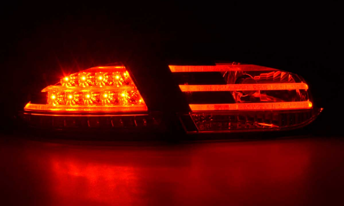 Fari Fanali tuning posteriori a LED Leon 1P1 2009-> Neri trasparente