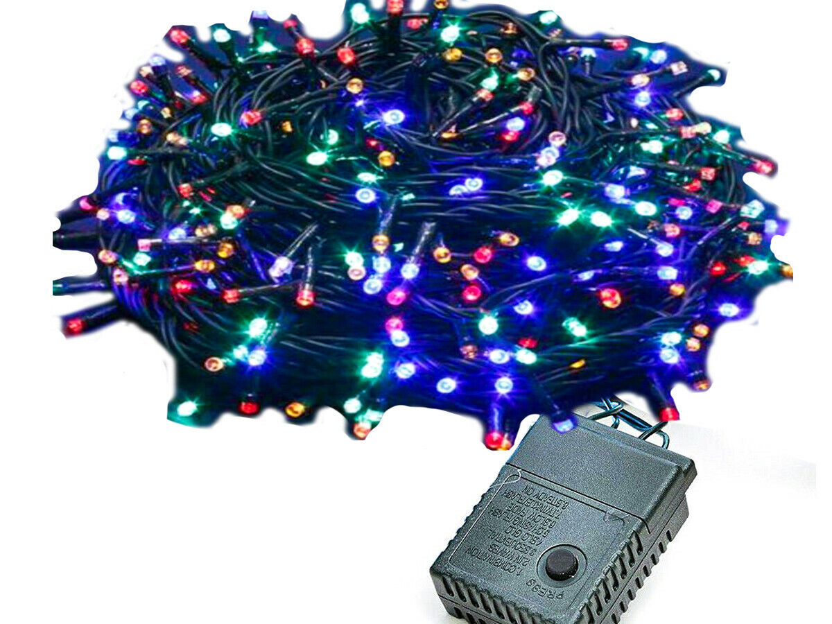 OFFERTA Mantello Luci Led Albero Di Natale 288 Luci RGB Multicolori 3.2 Metri